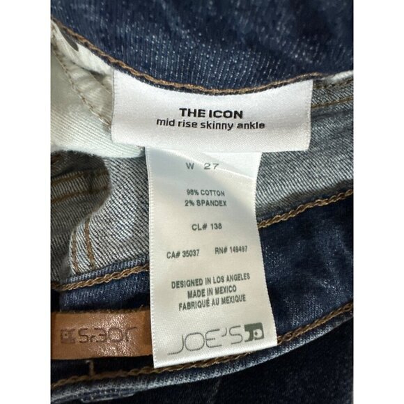 Joes Jeans The Icon Mid Rise Skinny Ankle Size 27 - Picture 3 of 3